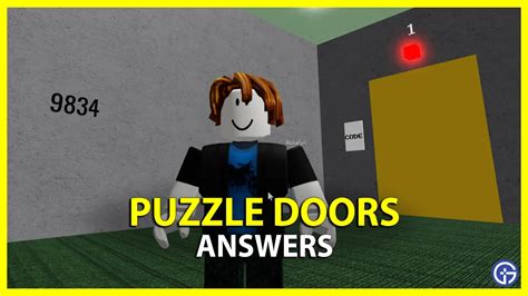 roblox puzzle doors codes.